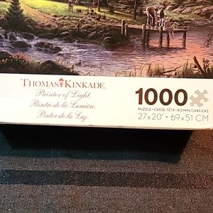 Brand new NWT 1000 piece Thomas Kinkade painter of light PUZZLE still sealed